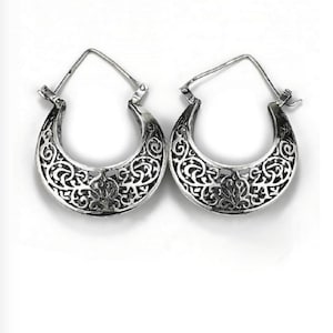 Egyptian Handmade Silver 925 Bedouin Earring,Egyptian Bedouin earring Art .