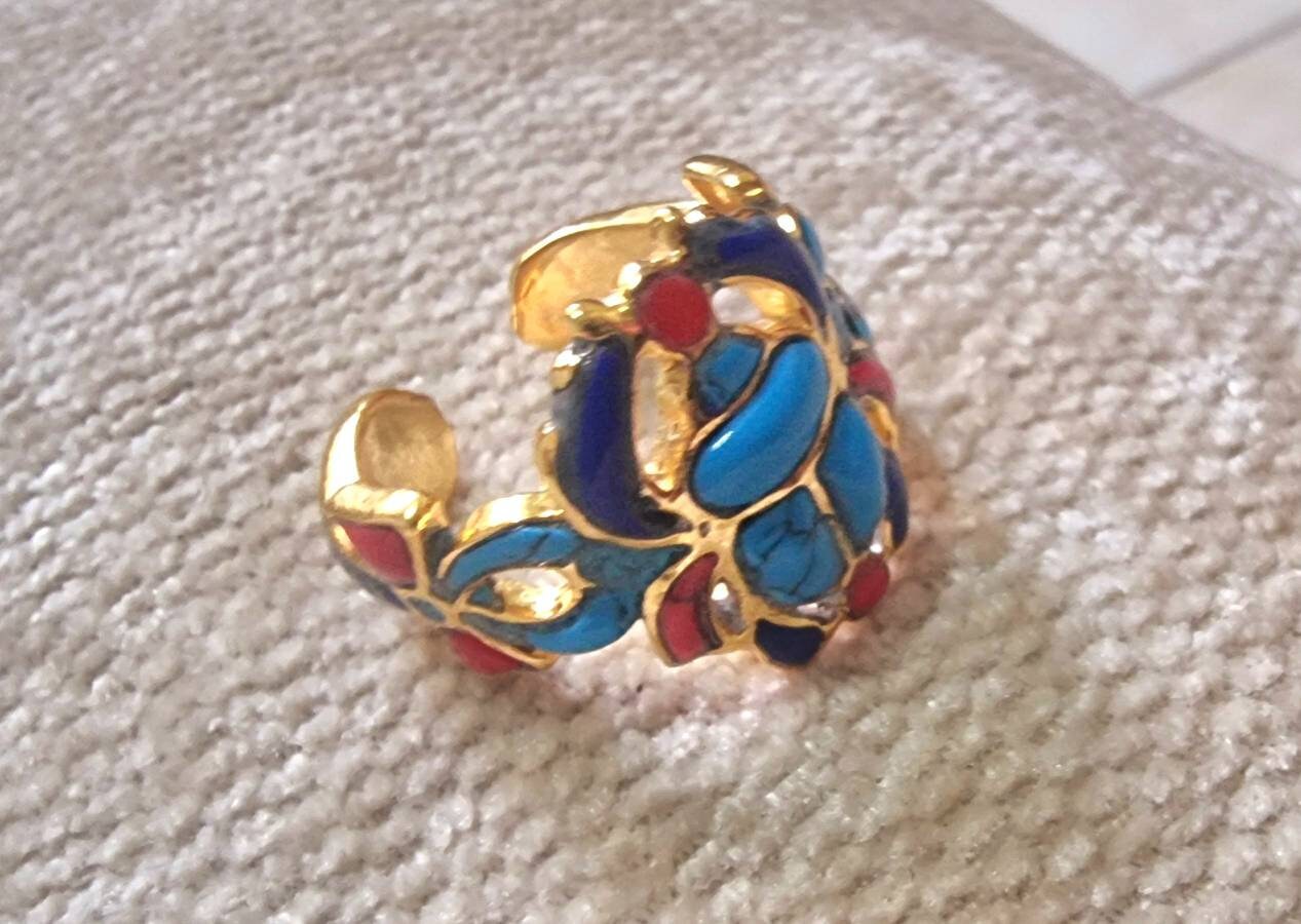 Egyptian Silver 925 Scarab Ring - Thumbnail 2