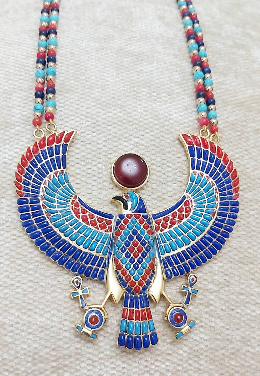 Egyptian Falcon God Horus Necklace. - Thumbnail 4