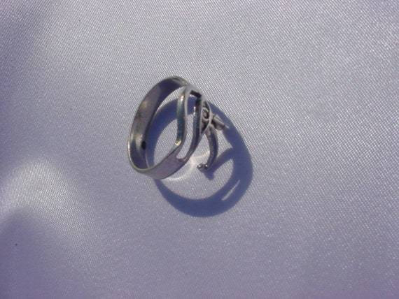 Egyptian Handmade Sterling Silver 925 Eye of Horus Ring - Thumbnail 2