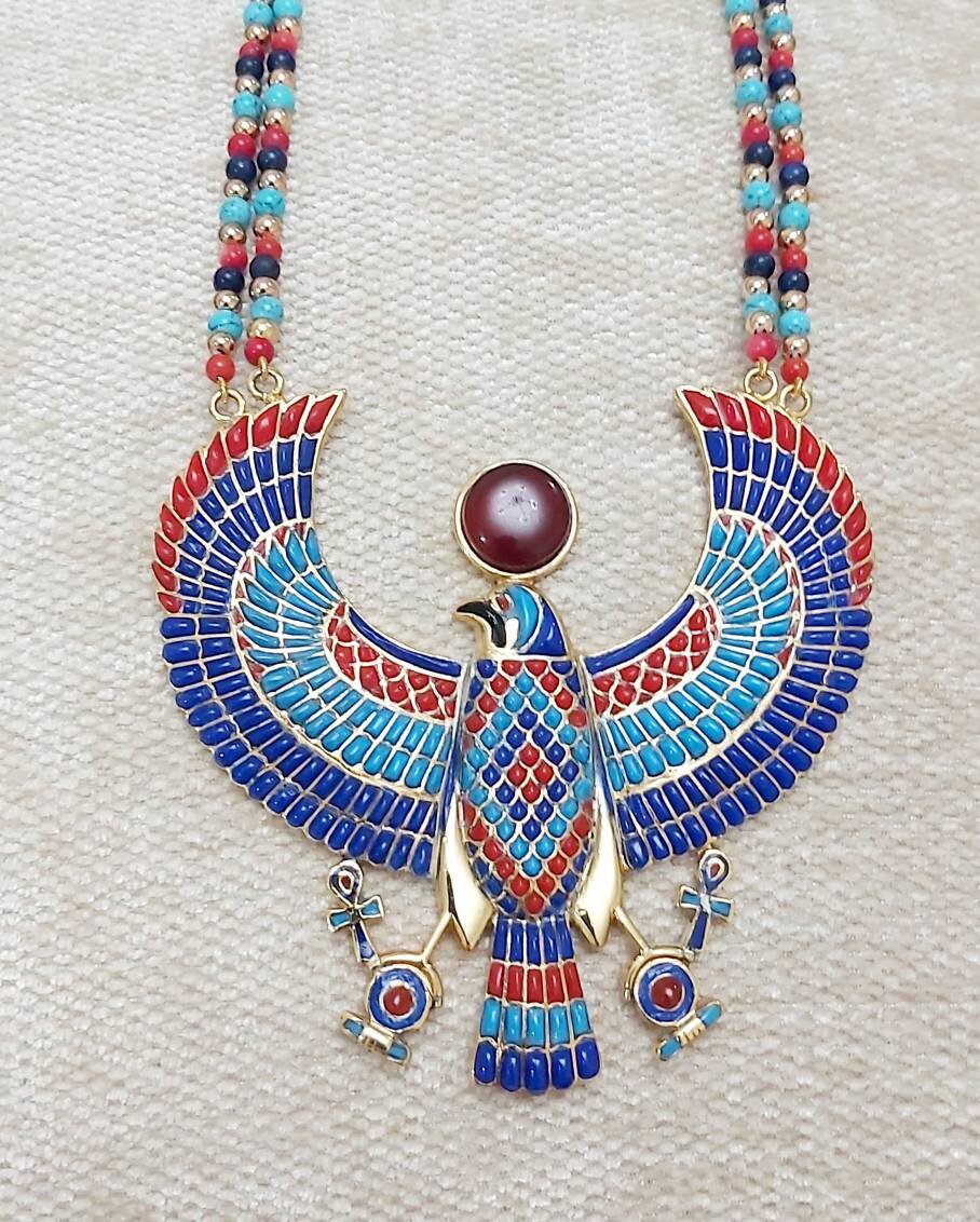 Egyptian Falcon God Horus Necklace. - Thumbnail 2