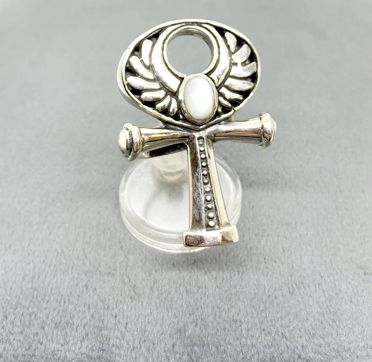 Handmade Egyptian Silver 925 Kemet Key of life Ring,World Wide Express Shipping - Thumbnail 4