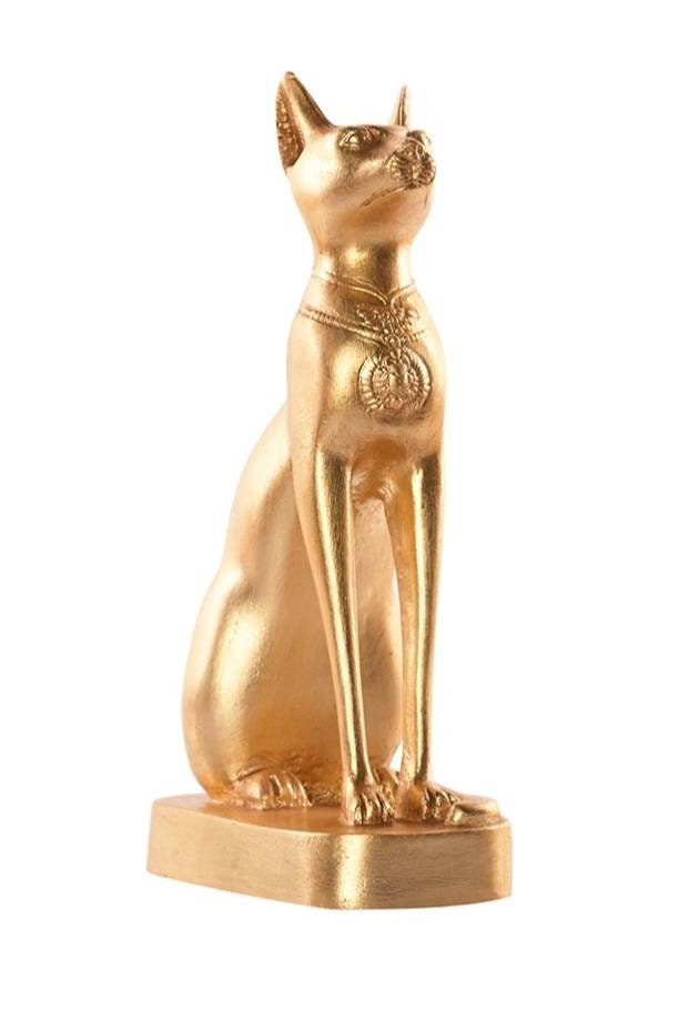 Golden Egyptian Bastet Statue