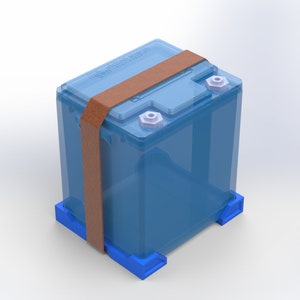 Support de montage adapté à la batterie Victron Energy LiFePO4 Smart 12,8 V 50 Ah