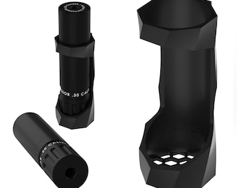 Schalldämpfer Halter Halterung bis 65mm - MAGNET- Halter für den Waffenschrank