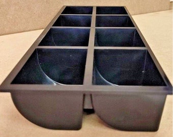 Cash register insert - coin compartment - cash register insert - sorting box 8 coins for 35 cm wide cash drawer / 353x128x45mm coin insert