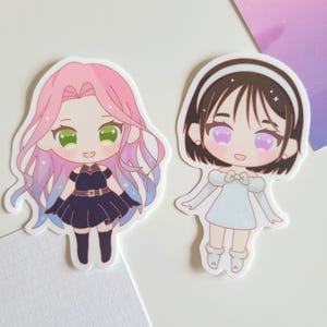 ALNST Alien Stage and Vtuber Stickers | Ivan, Till, Mizi, Sua, Shoto | 3" Waterproof Vinyl Stickers | Cute kawaii bullet journal stickers