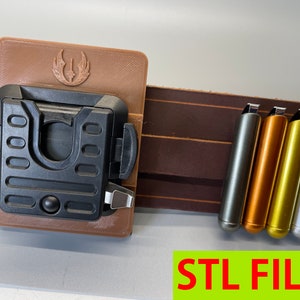 Galaxy&#39;s Edge Lightsaber Belt Clip Holder - 3D Printable Files