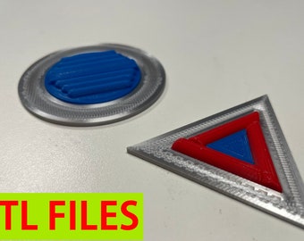 Star Wars 'Mandalorian' & 'Book of Boba Fett' Peli Motto Shoulder Badges - 3D Printable Files