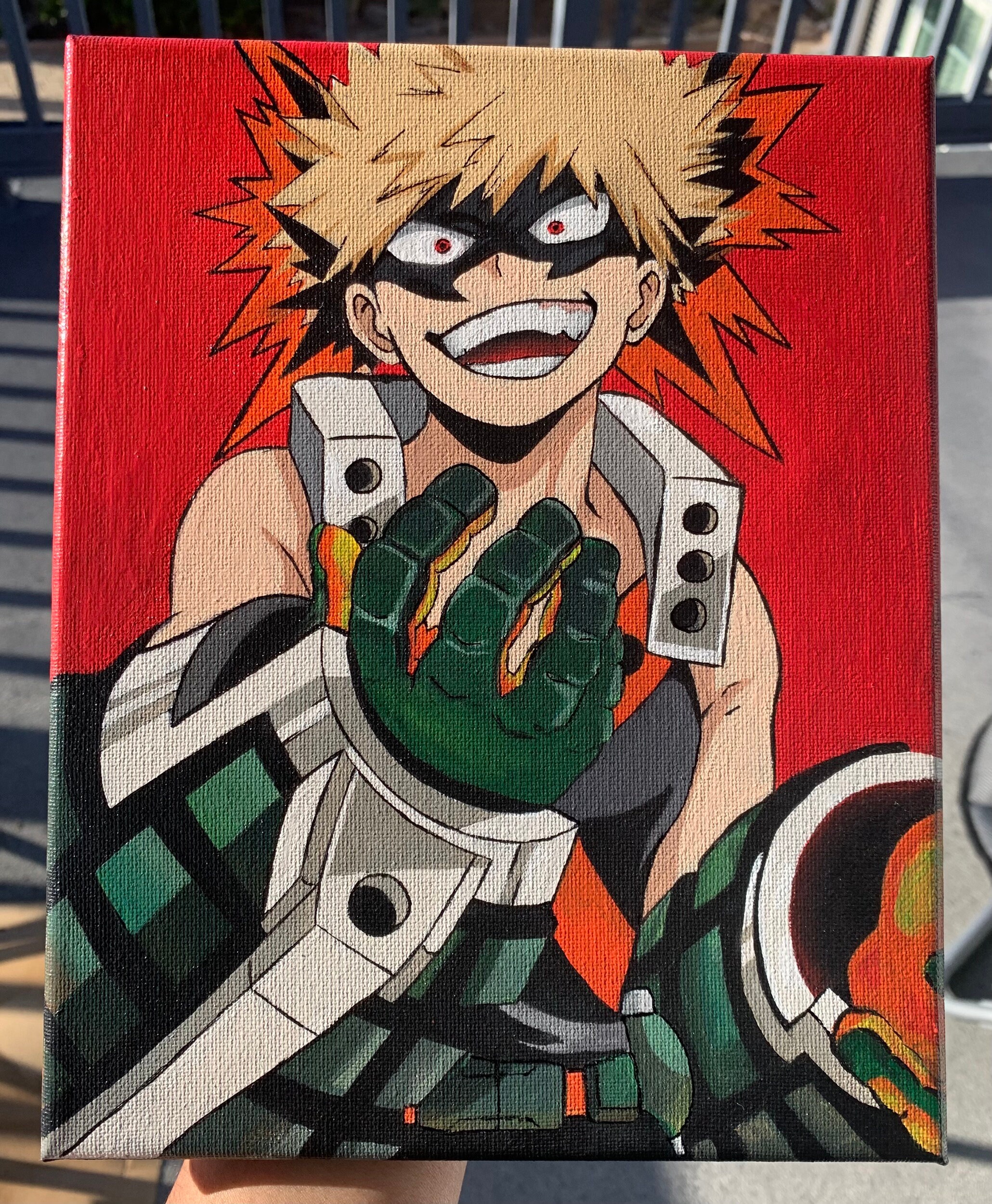 Katsuki Bakugou painting Etsy