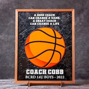 Basketball Coach Gift | Custom Gift For Youth Coach | Basketball Team Gift | Appreciation Gift For Coach | Personalized Coach Gift