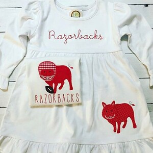 Applique Razorback Razorback Embroidery Design, Football, Wild Pig, Vintage Stitch ...