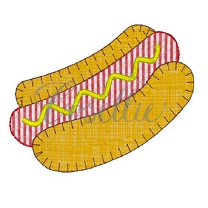 Hotdog applique embroidery design, Hotdog embroidery design, Hamburger, Vintage stitch embroidery design, Grill, Hotdog, Burgers fries