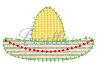 Sombrero Embroidery Design