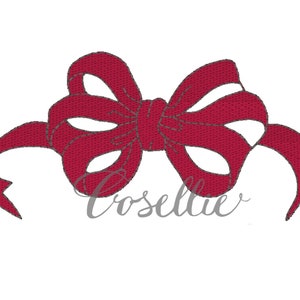 Diseño de bordado de lazo, lazo vintage, Navidad, niña, diseño de bordado de puntada vintage, apliques, lazo de puntada rápida, lazo femenino, lazo simple