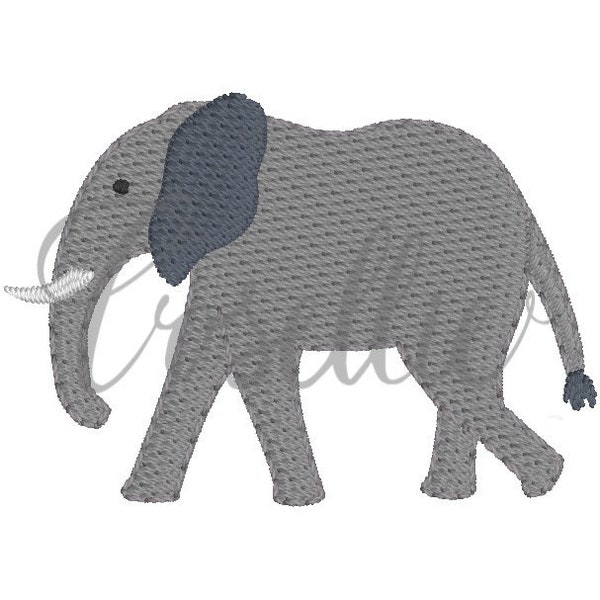 Mini Elephant embroidery design, Mini elephant, Simple elephant, Elephant outline, Mini design, Zoo, Safari, Mini zoo, Football, Gameday