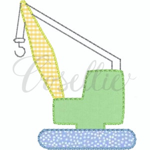 Crane applique embroidery design, Construction vehicles, Boy, Vehicles, Cars, Applique, Bulldozer, Dump truck, Excavator, Construction crane