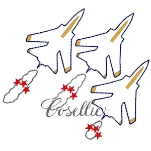 Fighter jets embroidery design, Vintage fighter jets, Airplane, Plane, Blue angels, July 4th, Summer, Fourth of July, Memorial Day, Navy