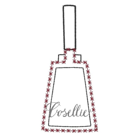 Cowbell embroidery design, Football, Vintage stitch embroidery design, Cowbell, Cowbell design, Cowbell embroidery, Cowbell applique