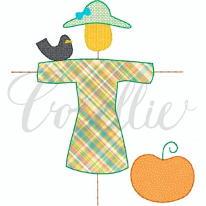 Scarecrow Girl Applique Embroidery Design