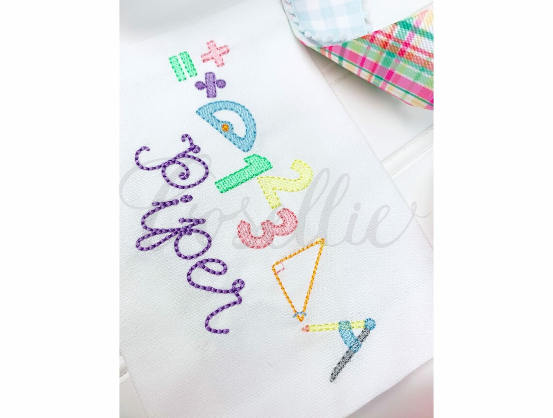 Math Build Your Own Embroidery Design, Math, School, School Subject ...
