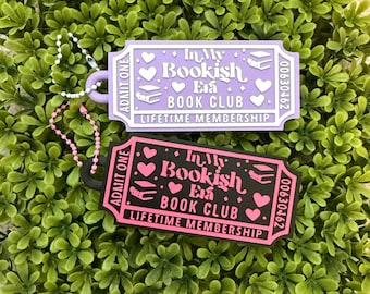 Bookish Era Ticket Keychain Can Opener Nail Saver