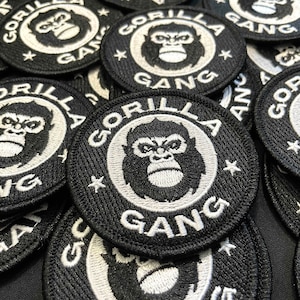 Gorilla Gang AMC GME Apes Stitched Detailed Iron-On Patch - To the Moon! Diamond Hands!