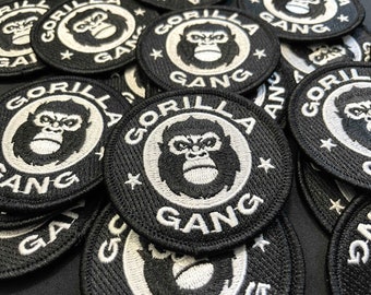 Gorilla Gang AMC GME Apes Stitched Detailed Iron-On Patch - To the Moon! Diamond Hands!