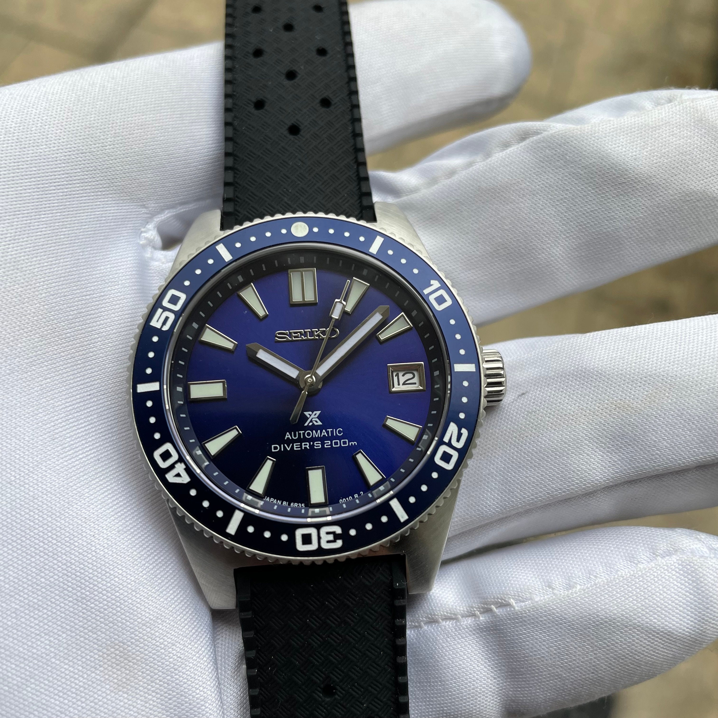 Custom 38mm Blue 62MAS Seiko NH35 Sapphire Automatic Watch - Etsy