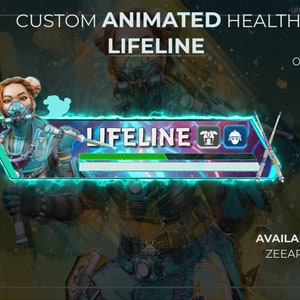 Customizable (Animated) Lifeline  - Apex Legends Custom Health Bar Overlay For Streaming, YouTube Twitch, OBS