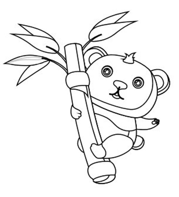 20 Cute Panda Coloring Pages | Etsy