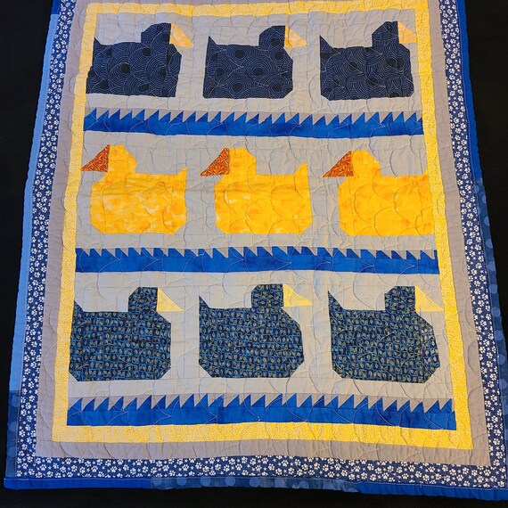Rubber ducky baby/toddler quilt. NEW Etsy