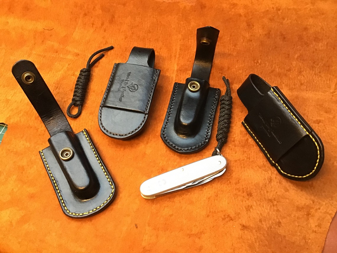 In Line Handmade Leather Sheath for Victorinox Knife Etsy
