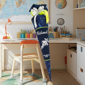 Cartable 70 cm adapté au cartable Step Cloud Starship Sirius pour garçons, sac à sucre pour l'école, broderie