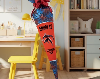 School cone 70 cm Spider for boys candy cone school enrollment