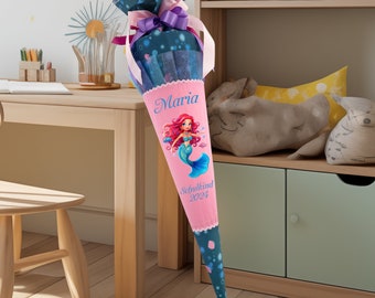 School cone 70 cm to match the school bag Mermaid Lola girls' candy cone school enrollment school cone as a pillow