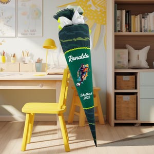 Cartable 70 cm adapté au cartable Step E-Space Soccer Star pour garçons Sac à sucre pour l'école comme oreiller.