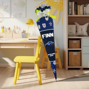 Cartable 70 cm adapté au cartable voiture de police pour garçons sac à sucre école comme oreiller