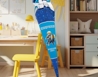 Schultüte Ritter 85 cm Passend Zum Step Novelmore Arwynn für Jungen Zuckertüte Einschulung