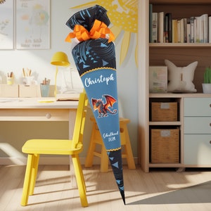 Cartable 70 cm adapté au cartable DerDie ErgoFlex Easy Dragon Moon pour garçons et filles Sac à sucre pour l'école.