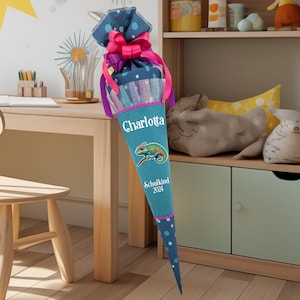 Cartable 1 METR adapté au cartable Tropical Caméléon filles sac à sucre cartable comme coussin XXL grand