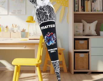 School cone 70 cm as a pillow Matching the school bag Ergo Super ReflektBär for boys Candy cone school enrollment