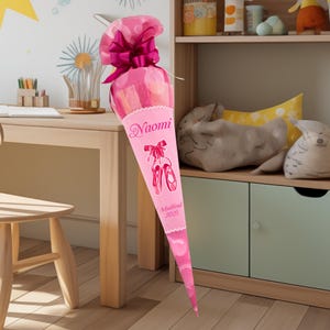 School cone 70 cm to match the school bag McNei McOcean Girly for girls Sugar cone School enrollment School cone as a pillow