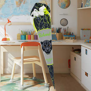 Cartable 70 cm adapté au cartable Step Cloud Dark Cat Chiko pour garçons, sac à sucre, inscription scolaire, broderie