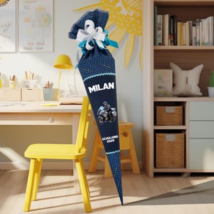 Cône d'école 70 cm assorti au cartable Step Space Hero Tom (Variation 2) pour garçons inscription à l'école