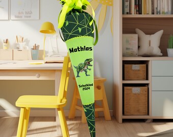 School cone 85 cm matching the Space Shine Dino Night Tyro for boys sugar cone school enrollment