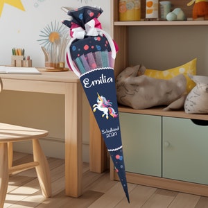 School cone 70 cm to match the Ergo PhantBärsiewelt Glow school bag for girls sugar cone school enrollment