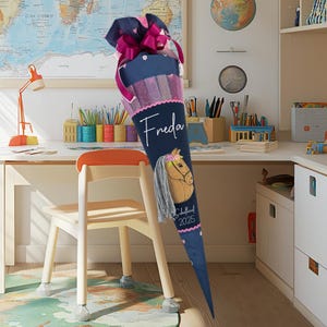 Cartable 85 cm adapté au cartable Step Cloud Horse Friends True Love pour filles, inscription scolaire, broderie