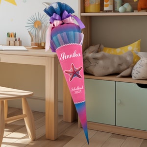 Cartable 85 cm adapté au cartable Step Cloud Ocean Pink Starfish pour filles, sac à sucre, cartable comme oreiller