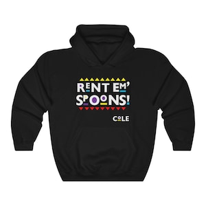 Rent Em&#39; Spoons, Funny Martin Hoodie, 90&#39;s Sitcom Hoodie, Martin Show Hoodie